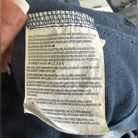 Van's Off The Wall Men's Button Blue Down Hoodie Shacket Jacket Surf Skate L - Picture 6 of 6